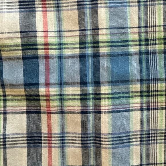 Izod Saltwater Relaxed Classics Dockside Chambray Plaid Shirt Size 3XLT Cotton - Picture 6 of 8